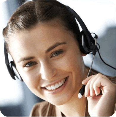 Girl on Headset